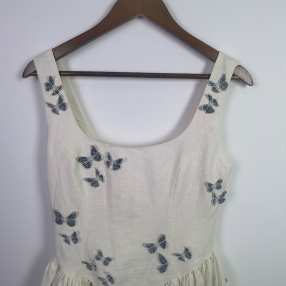 Agua by Agua Bendita Pluma Lymanopoda Mini Dress Embroidered - Picture 2 of 12